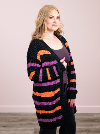*NEW* Stripe Cardigan | Halloween Stripes