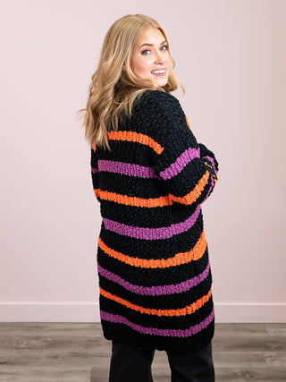 *NEW* Stripe Cardigan | Halloween Stripes