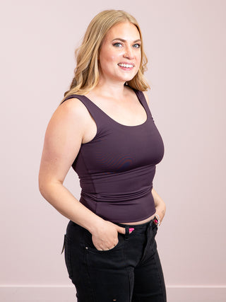 *NEW* Second Skin | Tanith Tank Top | Deep Plum