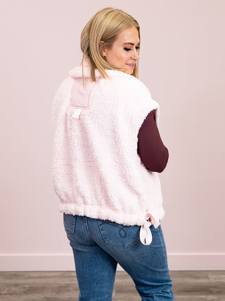 *NEW* Alaska Oversized Faux Fur Vest | Pink