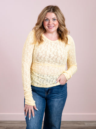 *NEW* Ampersand | Hattie Lace Long Sleeve | Daffodil