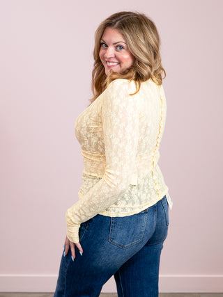 *NEW* Ampersand | Hattie Lace Long Sleeve | Daffodil