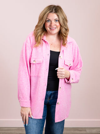 *NEW* Small World Shacket | Pink