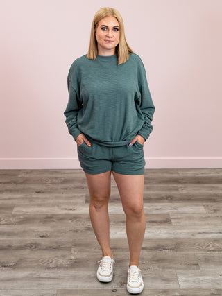Lennie Long Sleeve & Shorts Set | Ash Jade