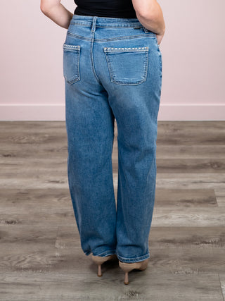 *NEW* Risen | High Rise Ankle Barrel Jeans | Medium | Dante