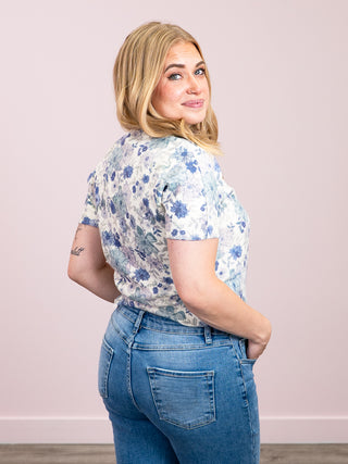 *NEW* Nightingale Short Sleeve Knit Top | Blue