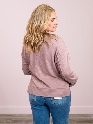 *NEW* DEX | Helen Long Sleeve Pullover | Dusty Rose