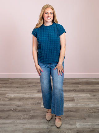 *NEW* Kelly Knitted Top | Teal