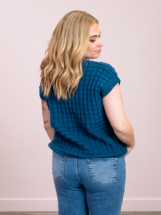 *NEW* Kelly Knitted Top | Teal