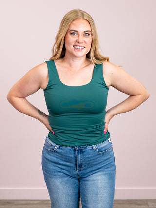 *NEW* Second Skin | Tanith Tank Top | Dark Green