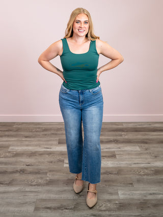 *NEW* Second Skin | Tanith Tank Top | Dark Green