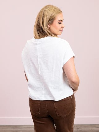 *NEW* Colleen Round Neck Tee | White