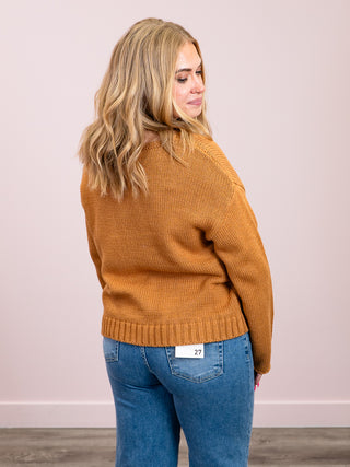 *NEW* Crochet Sleeve Top | Camel