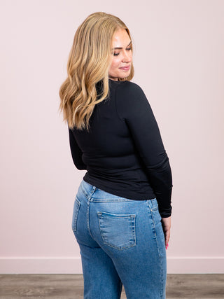 *NEW* Second Skin | Hira Long Sleeve Top | Black