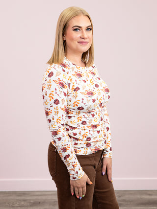 Blair Long Sleeve Top | Autumn Floral
