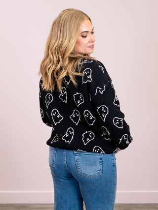 *NEW* Ghost Pullover Sweater | Midnight Ghosts