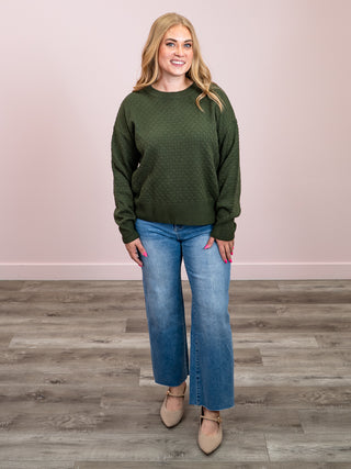 *NEW* Gianna Pullover Sweater | Olive