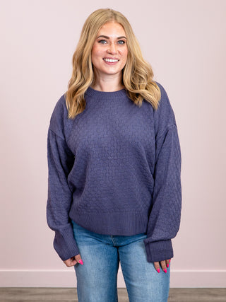 *NEW* Gianna Pullover Sweater | Slate Blue