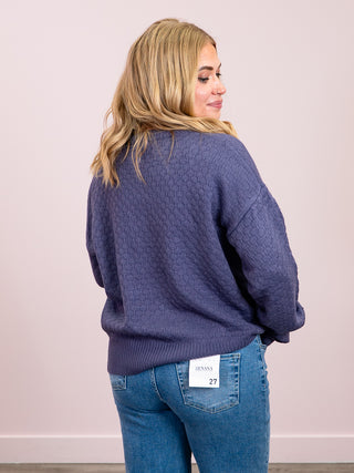 *NEW* Gianna Pullover Sweater | Slate Blue