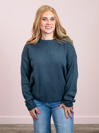 *NEW* Gianna Pullover Sweater | Teal