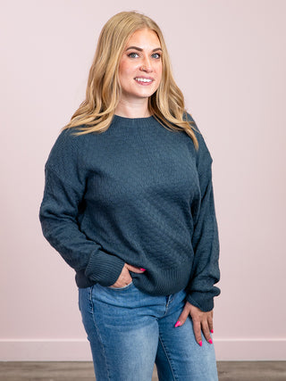 *NEW* Gianna Pullover Sweater | Teal