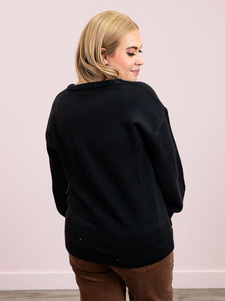 Halloween Pumpkin Sweater | Black & Orange