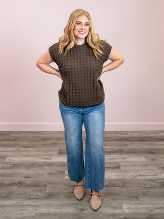 *NEW* Kelly Knitted Top | Brown