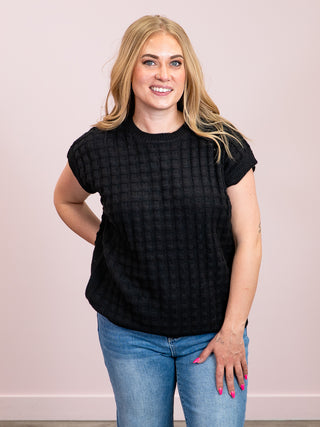 *NEW* Kelly Knitted Top | Black