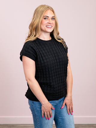 *NEW* Kelly Knitted Top | Black