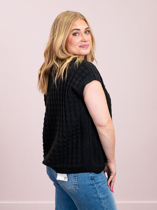 *NEW* Kelly Knitted Top | Black