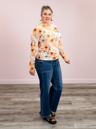 Shirley Maggie Mesh Top | Sunflower