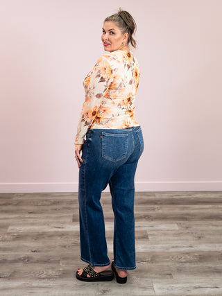 Shirley Maggie Mesh Top | Sunflower