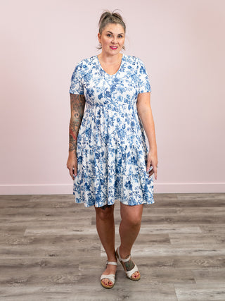 *NEW* Alena TEE Tiered Dress | Blue Belle
