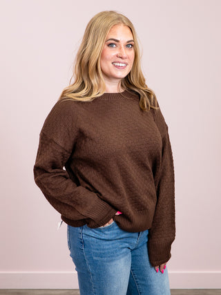 *NEW* Gianna Pullover Sweater | Brown