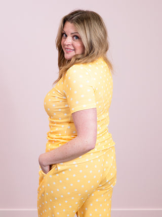 *NEW* Ampersand | Waffle Lulu Tee | Lemon Drop
