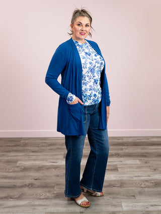 Staple Pocket Cardigan | Light Navy