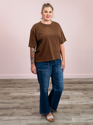 Brunette The Label | Boxy Tee | Brown