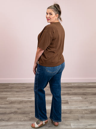 Brunette The Label | Boxy Tee | Brown