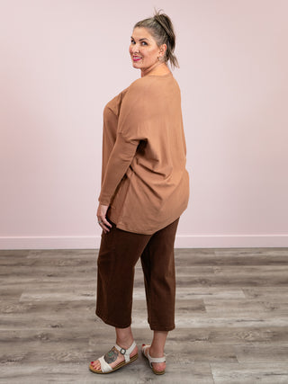 Naomi Pocket Sweater | Latte