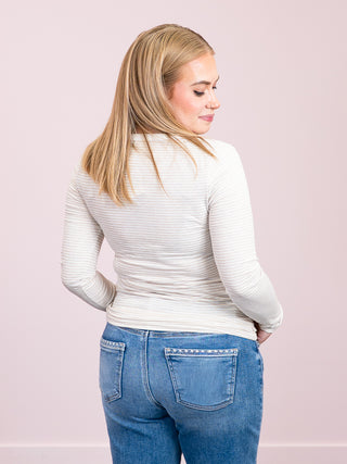 *NEW* Vivianna Long Sleeve Top | Taupe