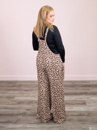 *NEW* Born Wild Wide Leg Overalls | Leopard