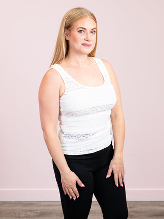 *NEW* Paris Picnic Tank Top | Off White