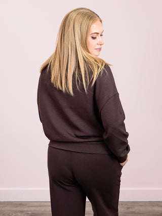 *NEW* RD Style | Seanni Soft Knit Halfzip | Brown
