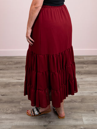 Finley Maxi Skirt | Wine
