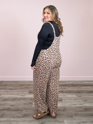 *NEW* Born Wild Wide Leg Overalls | Leopard