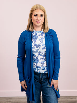 Staple Pocket Cardigan | Light Navy