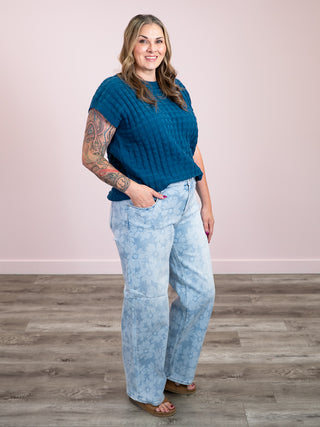 *NEW* Kelly Knitted Top | Teal
