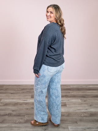 *NEW* Morning Mist Knit Pullover | Ash