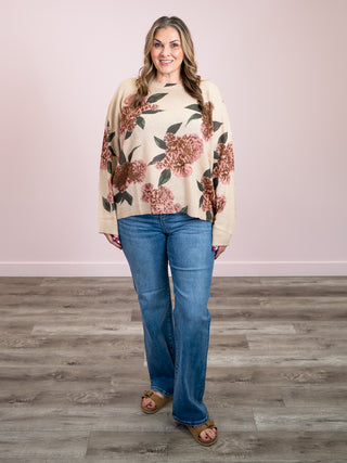 *NEW* Rosewater Oversized Sweater | Taupe