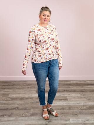 Blair Long Sleeve Top | Autumn Floral